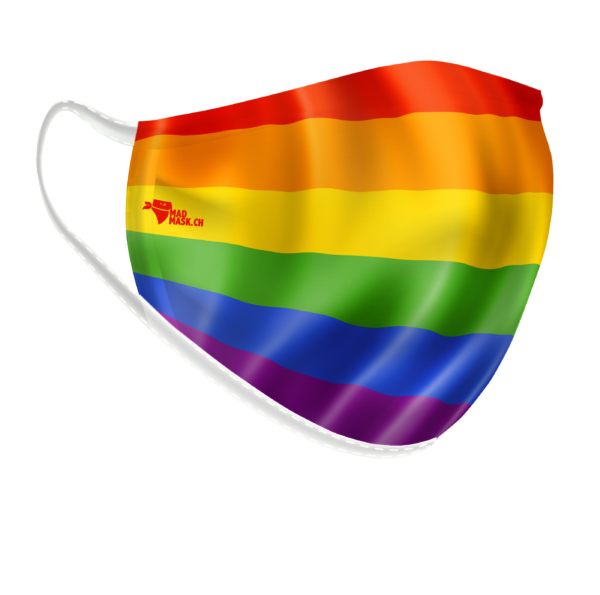 Maschera lavabile bandiera LGBT
